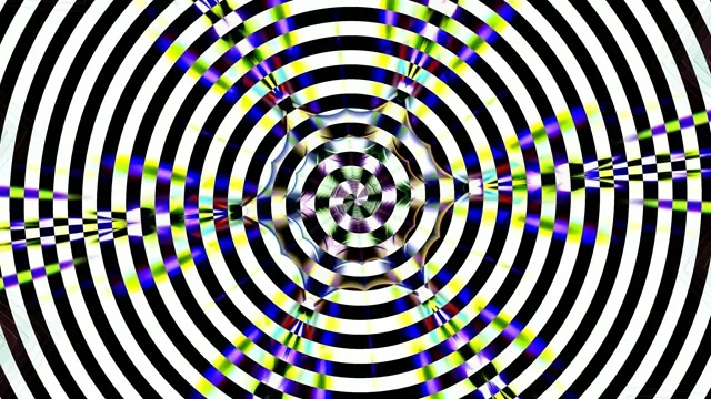 Concentric Circle Neon Tunnel VJ Loop 4K 60fps | Trippy Screensaver